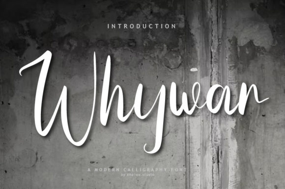 Whywar Script Font