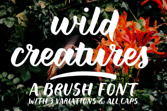 Wild Creatures Font Poster 1