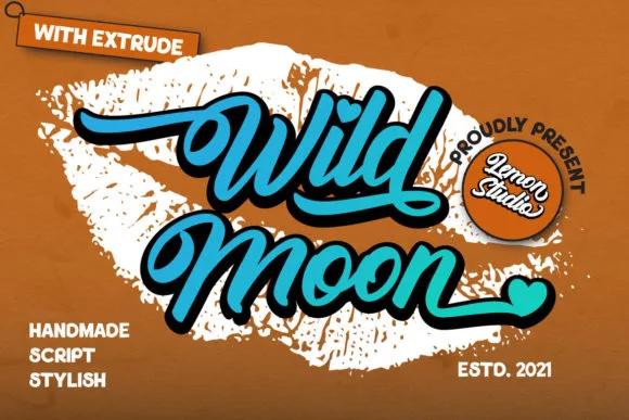 Wild Moon Font Wild Moon Font Poster 1