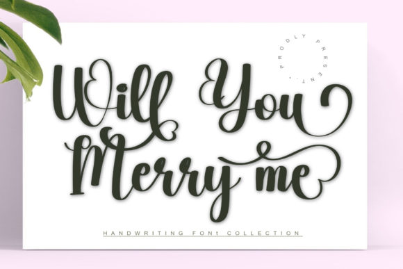 Will You Merry Me Font Poster 1