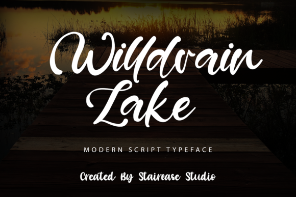 Willdrain Lake Font Poster 1