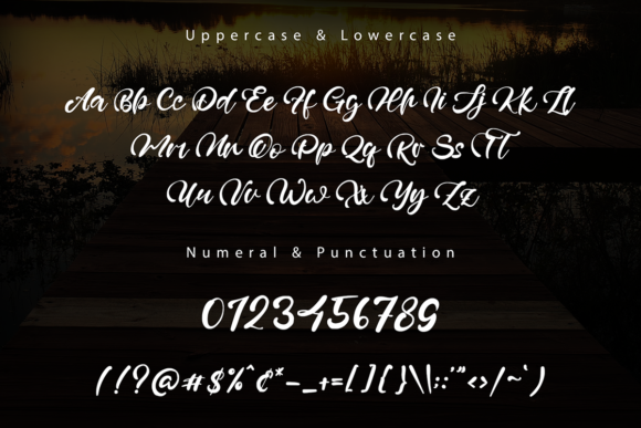 Willdrain Lake Font Poster 8