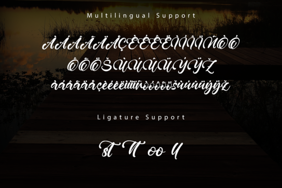 Willdrain Lake Font Poster 9