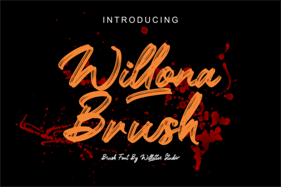 Willona Brush Font Poster 1