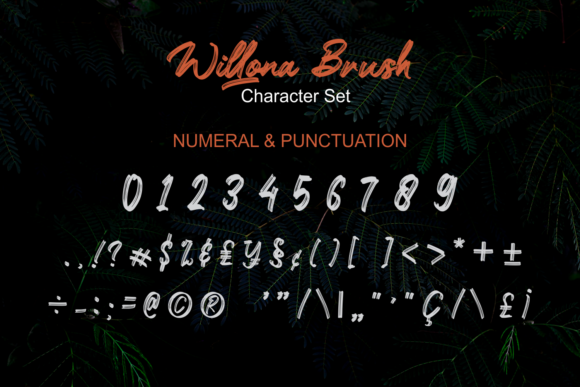 Willona Brush Font Poster 3