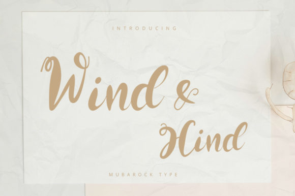 Wind and Hind Font Poster 1
