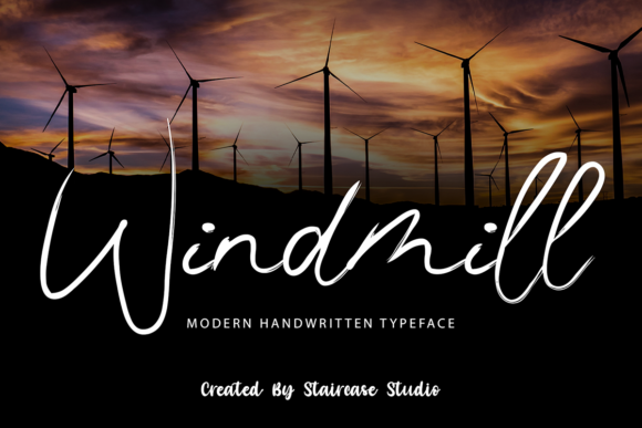 Windmill Font Poster 1