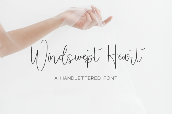 Windswept Heart Font Windswept Heart Font Poster 1