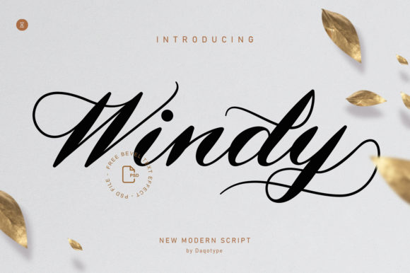 Windy Font Poster 1