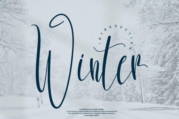 Winter Font Poster 1