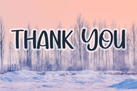 Winter Font Poster 7