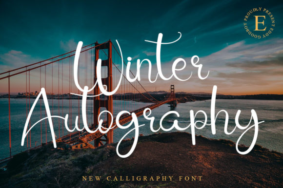 Winter Autography Font Poster 1
