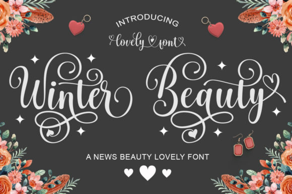 Winter Beauty Font Poster 1