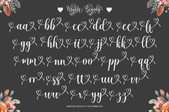 Winter Beauty Font Poster 4