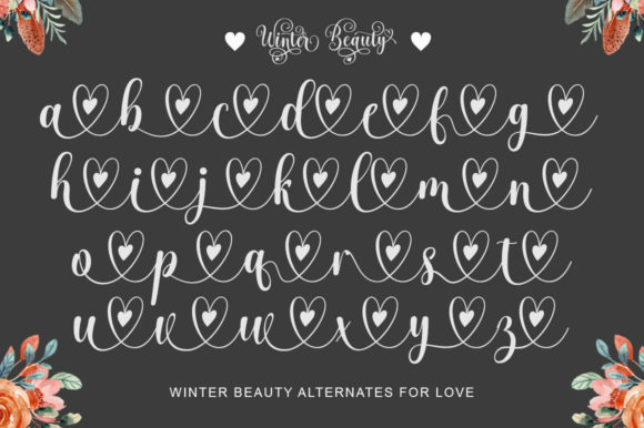 Winter Beauty Font Poster 6