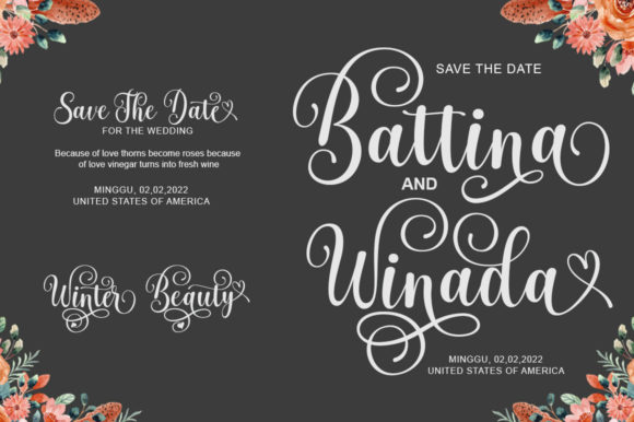 Winter Beauty Font Poster 7