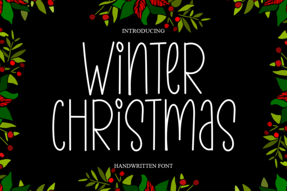 Winter Christmas Font Poster 1