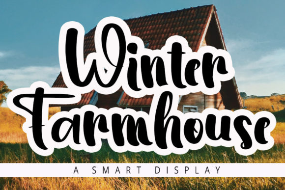 Winter Farmhouse Font Poster 1