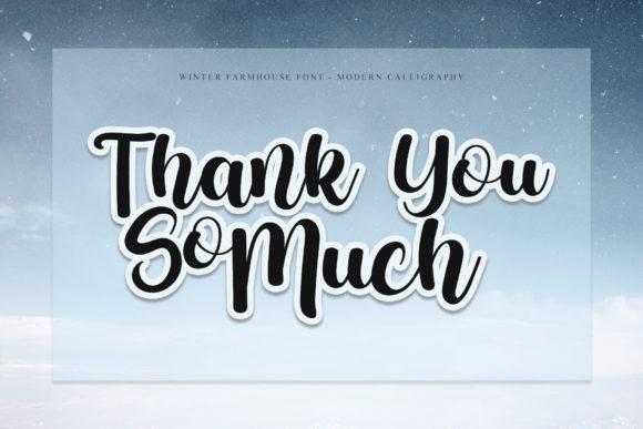 Winter Farmhouse Font Poster 7