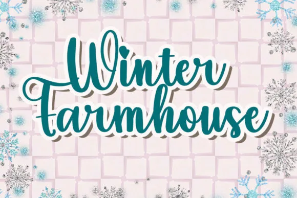 Winter Farmhouse Font Winter Farmhouse Font Poster 1