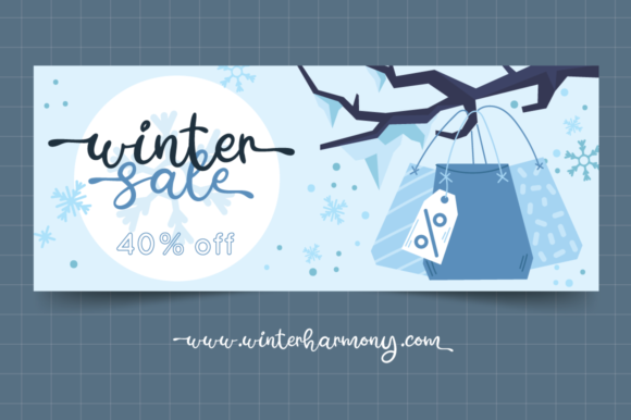 Winter Harmony Font Poster 6