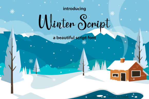 Winter Script Font Poster 1