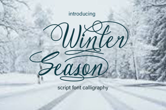 Winter Season Font Poster 1