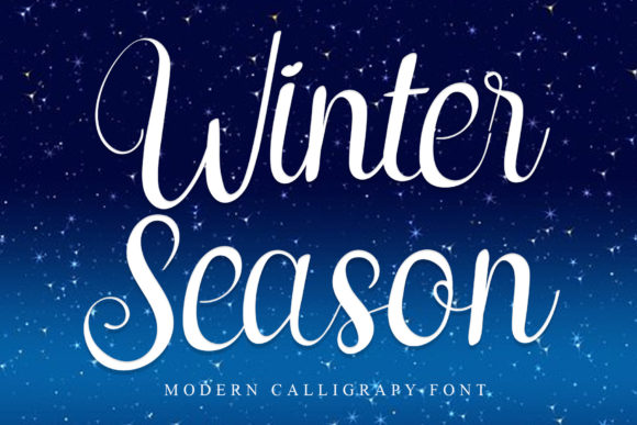 Winter Season Font Poster 1