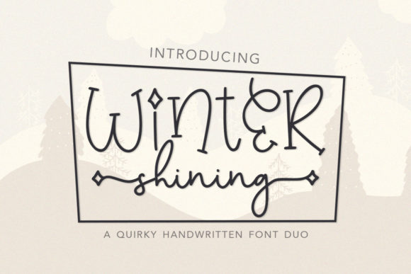 Winter Shining Font Poster 1
