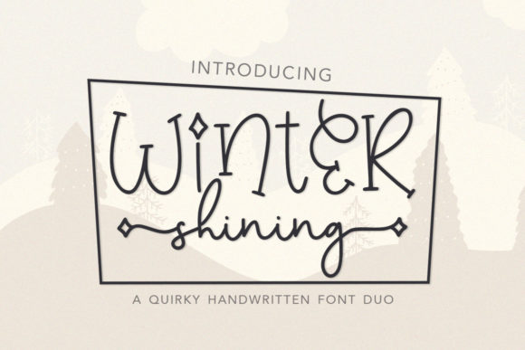 Winter Shining Font Poster 1