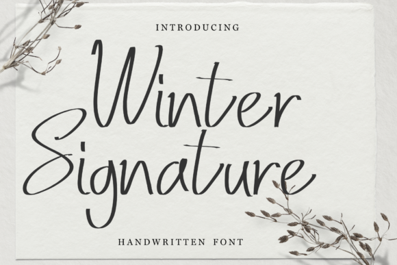 Winter Signature Font