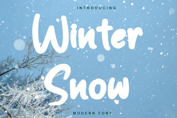 Winter Snow Font