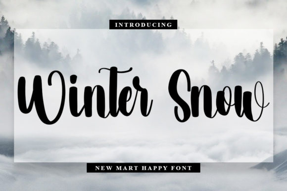 Winter Snow Font