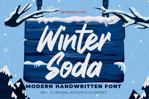 Winter Soda Font Poster 1