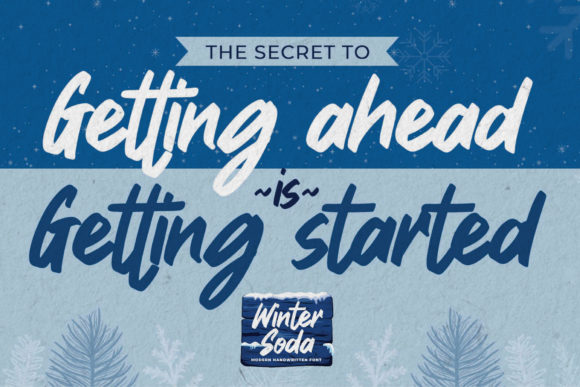 Winter Soda Font Poster 2