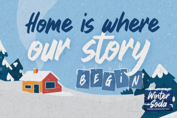 Winter Soda Font Poster 3