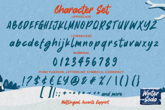 Winter Soda Font Poster 7