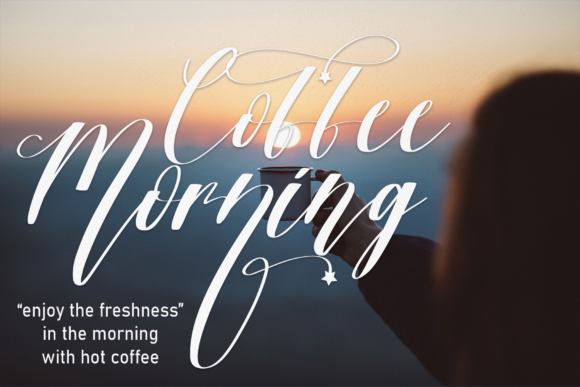 Winter Star Font Poster 4
