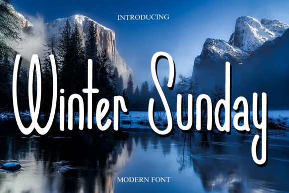 Winter Sunday Font Poster 1