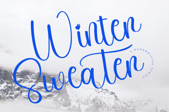 Winter Sweater Font Poster 1