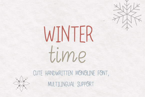 Winter Time Font Poster 1