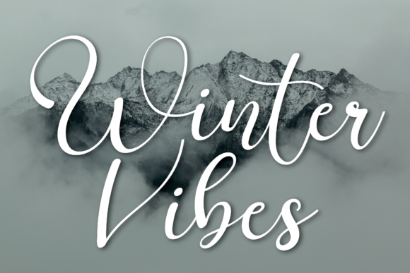 Winter Vibes Font Poster 1
