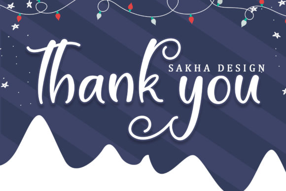 Winter White Font Poster 7