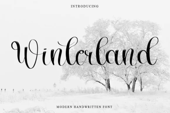 Winterland Font Winterland Font Poster 1