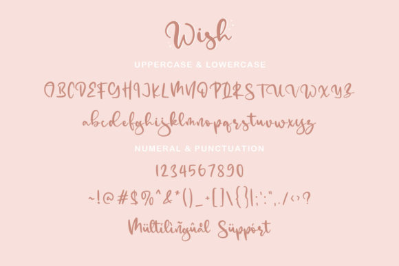 Wish Font Poster 11