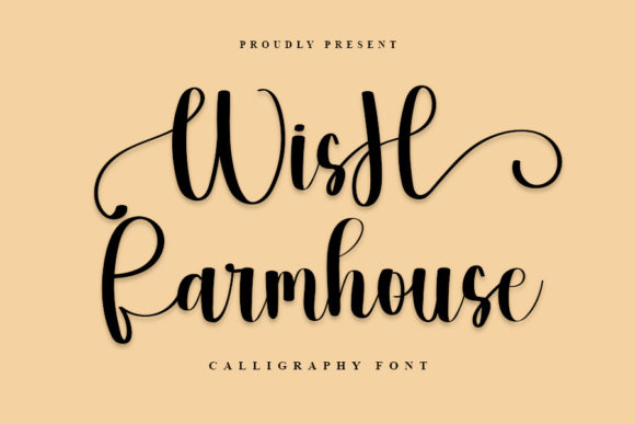 WisH Farmhouse Font Poster 1