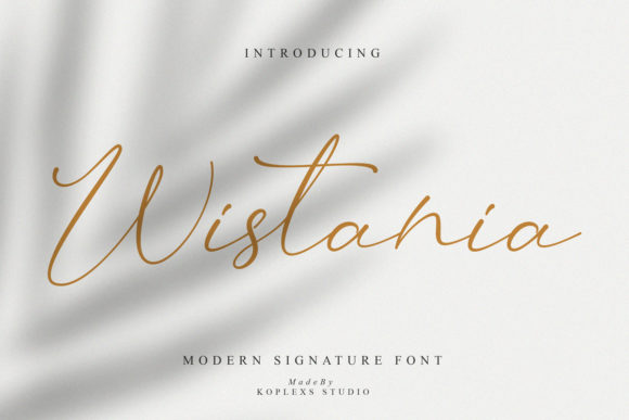 Wistania Font Poster 1