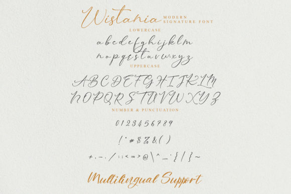 Wistania Font Poster 5