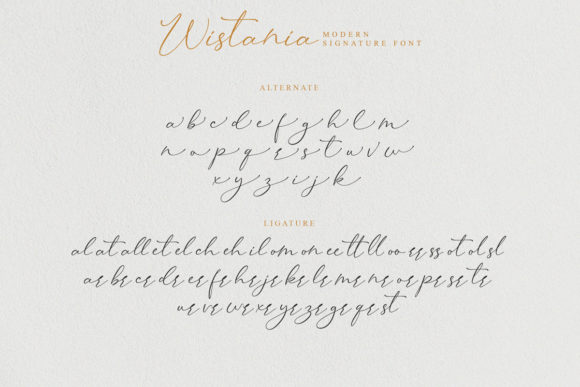 Wistania Font Poster 6