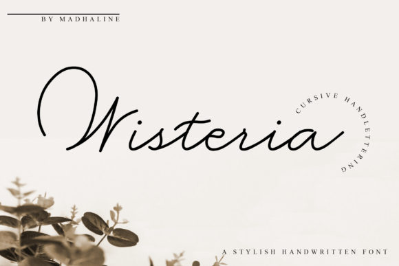 Wisteria Font Poster 1